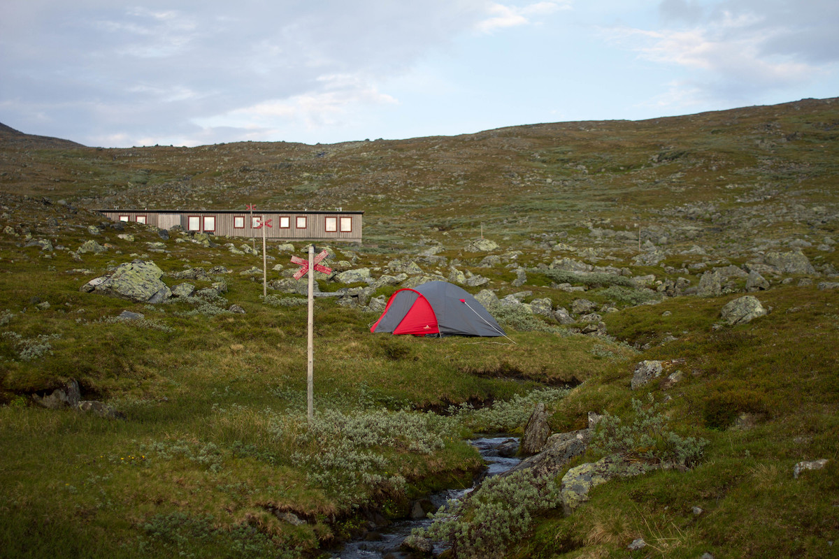 Tält på Jämtlandstriangeln